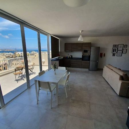 Qawra Modern 1 Bedroom Penthouse San Pawl il-Baħar Zewnętrze zdjęcie